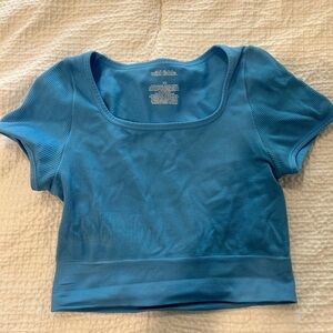 Blue Crop top
